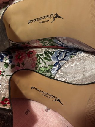 REBAJADO! Zapatos Fallera Descans Florales