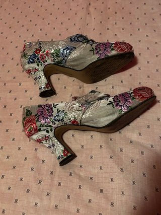 REBAJADO! Zapatos Fallera Descans Florales