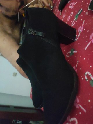 Botines negros tacón bajo
