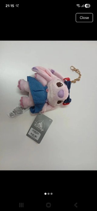 Chaveiro Stitch Rosa Disney