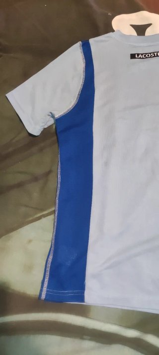 Camiseta S Lacoste Sport Azul celeste