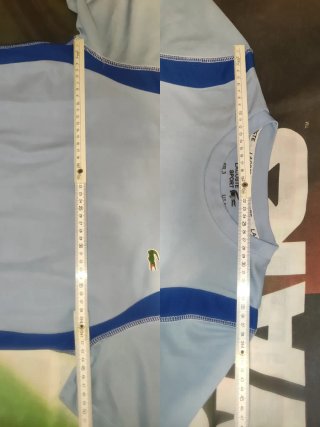 Camiseta S Lacoste Sport Azul celeste