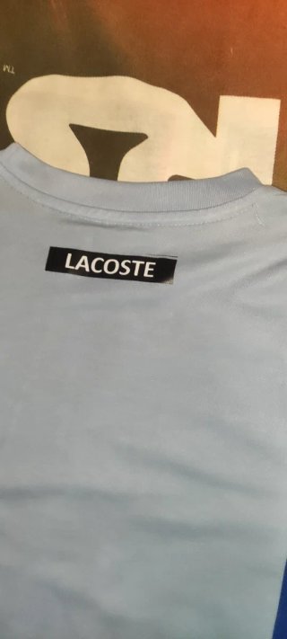 Camiseta S Lacoste Sport Azul celeste