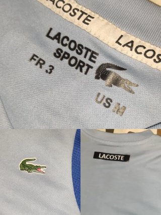 Camiseta S Lacoste Sport Azul celeste