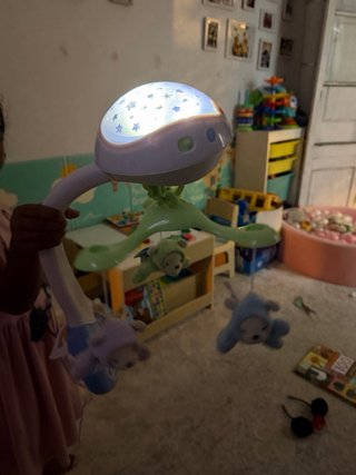 Móvil Cuna Proyector Estrellas Ositos