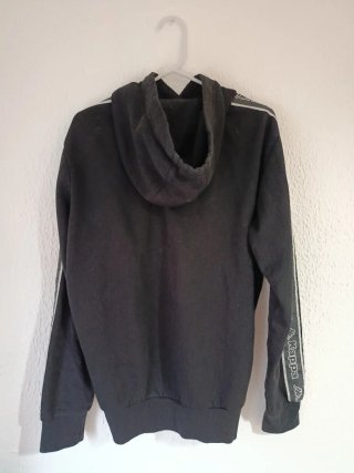Sudadera Kappa Logo Tape Negra Talla M