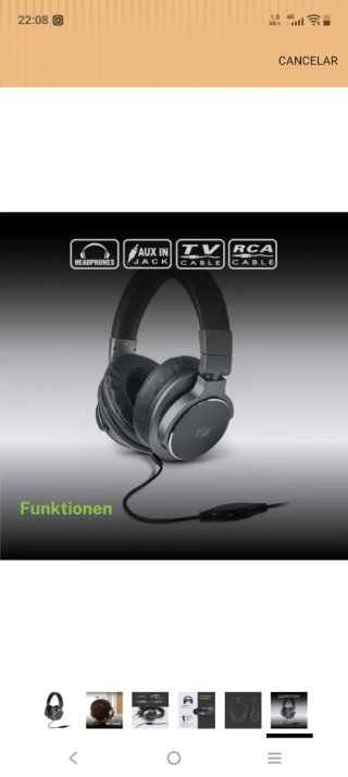 Cascos TV con cable