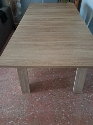 Mesa Comedor Extensible Madera  Roble