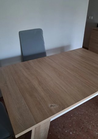 Mesa Comedor Extensible Madera  Roble