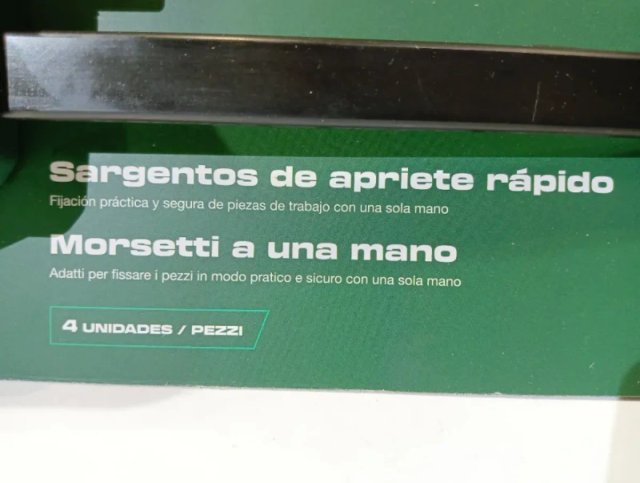 4 Sargentos Rápidos PARKSIDE