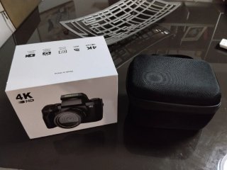Cámara Fotos-Video Negra Digital 4K, CCN 64M