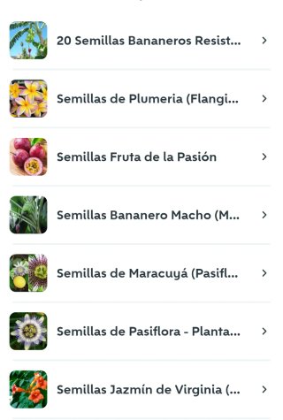 Semillas variadas