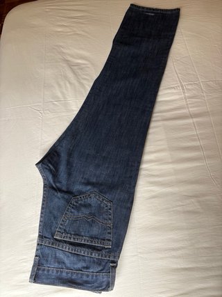 Pantalón vaquero azul chico New Caro, talla 42