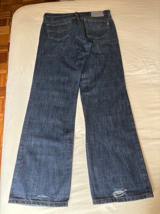 Pantalón vaquero azul chico New Caro, talla 42
