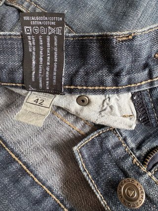 Pantalón vaquero azul chico New Caro, talla 42