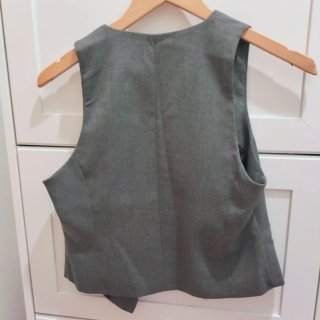 Chaleco Zara gris talla única con etiqueta