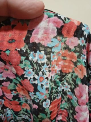 Vestido Zara Estampado Floral Talla XL