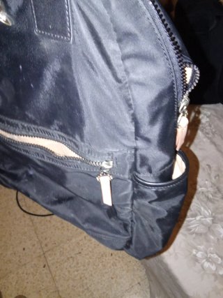 Mochila bolso tela negra