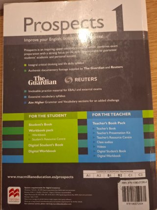 Libro en inglés, Prospects 1- buen estado