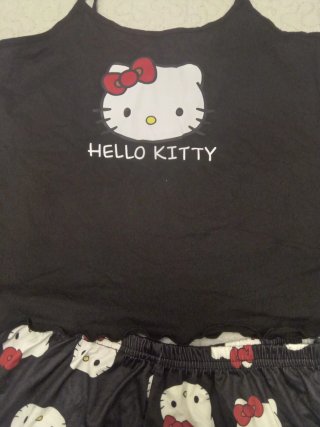Pijama Hello Kitty Negro Talla Única