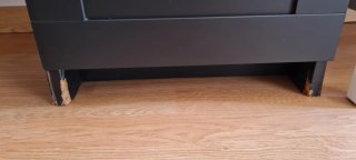 Cajonera Negra con Cristal