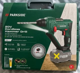 Taladro Percutor Inalámbrico Parkside 20V
