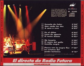 CD Radio Futura - Escuela de Calor