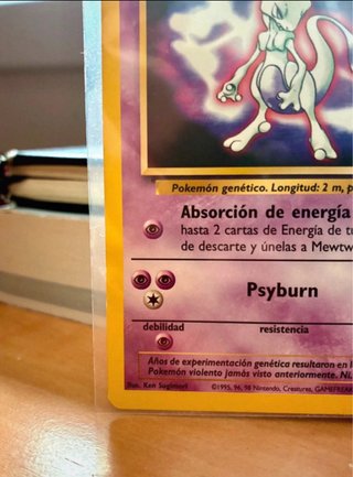 Carta Pokémon Mewtwo 1999