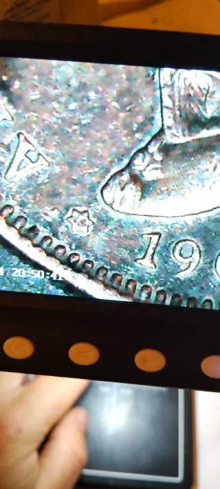 2 Pesetas Alfonso XIII 1905 con enganche