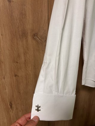 Gemelos de Boda Elegantes Plata y Blanco
