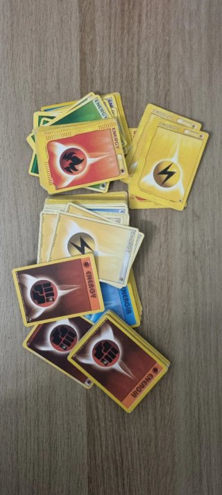 Lotto 100 Carte Pokemon Energia Vintage