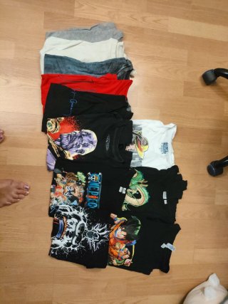Lote Camisetas Manga corts y Larga Chico 12-14 Año