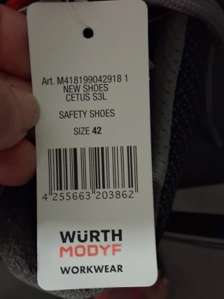 Botas de seguridad WURTH MODYF Talla 42