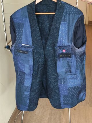 Blazer Etro Nero e Rosa