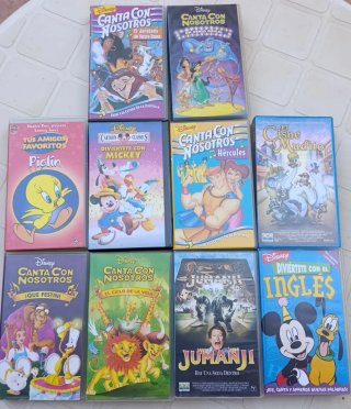 Lote 58 Películas VHS Disney y Animación
