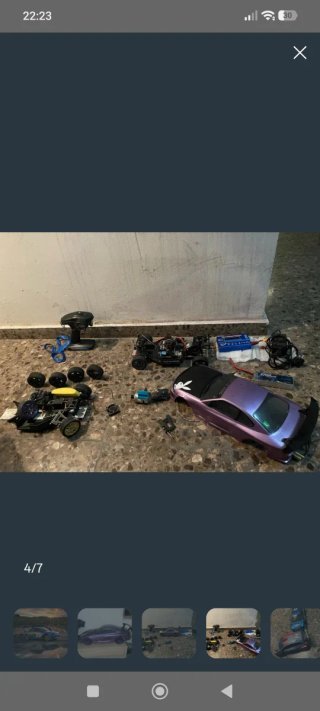 Coche RC Morado con Mando
