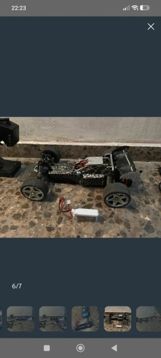 Coche RC Morado con Mando
