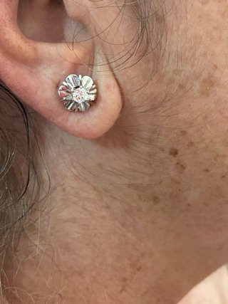 Pendientes Oro 18k 1.03 Ct Diamantes Naturales