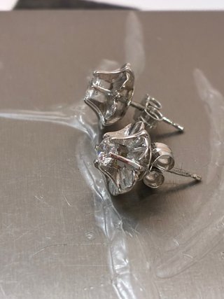 Pendientes Oro 18k 1.03 Ct Diamantes Naturales
