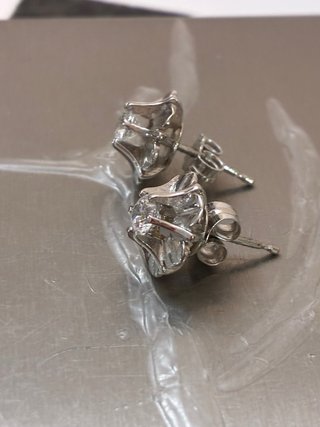 Pendientes Oro 18k 1.03 Ct Diamantes Naturales
