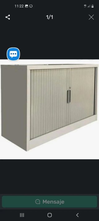 Mueble de oficina metálico gris
