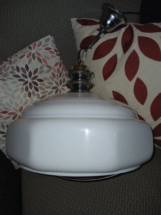Lampadario anni 70 vetro e plexiglass