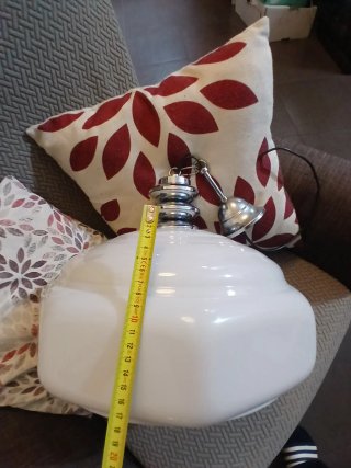 Lampadario anni 70 vetro e plexiglass