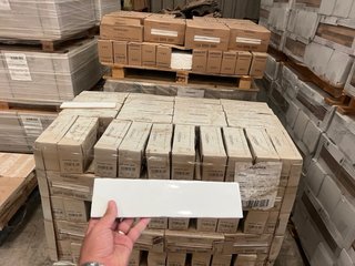 Liquidación Azulejos Blanco Brillo 7,5x30