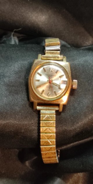 Reloj Candymatic Swiss 25 Rubíes chapado oro