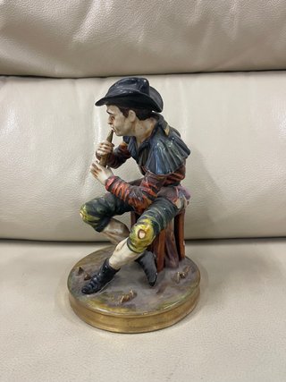 Figura Porcelana Italiana Capodimonte Músico