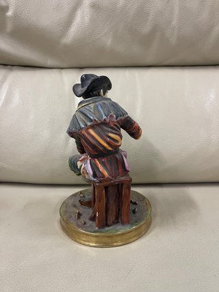 Figura Porcelana Italiana Capodimonte Músico