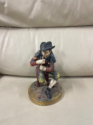Figura Porcelana Italiana Capodimonte Músico