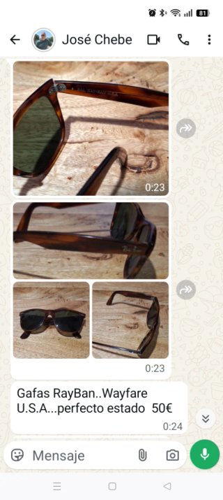 Gafas Ray-Ban  y funda BOSS ORANGE Marrones
