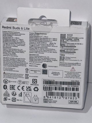 Redmi Buds 6 Lite Auriculares Inalámbricos Negros